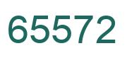 Number 65572 green image