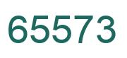 Number 65573 green image