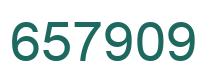 Número 657909 imagen verde