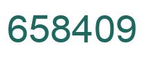 Number 658409 green image
