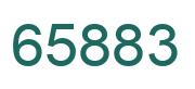 Number 65883 green image