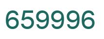 Number 659996 green image