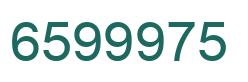 Número 6599975 imagen verde