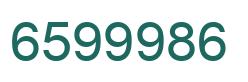 Number 6599986 green image