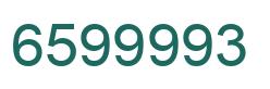 Número 6599993 imagen verde