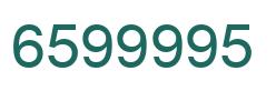 Número 6599995 imagen verde
