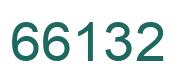 Number 66132 green image