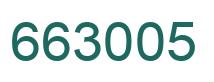 Number 663005 green image