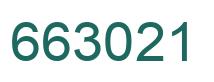 Number 663021 green image