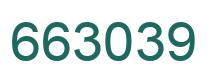 Number 663039 green image