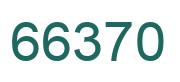 Number 66370 green image