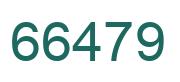 Number 66479 green image