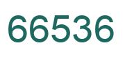 Número 66536 imagen verde