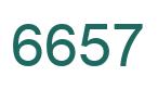 Number 6657 green image