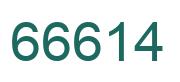 Zahl 66614 grün bild