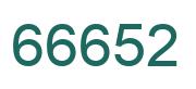 Zahl 66652 grün bild