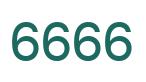 Zahl 6666 grün bild