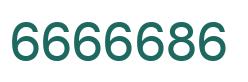 Número 6666686 imagen verde