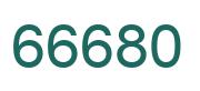 Zahl 66680 grün bild