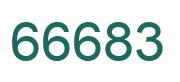 Zahl 66683 grün bild