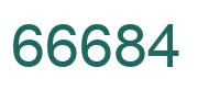 Zahl 66684 grün bild