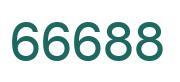 Zahl 66688 grün bild