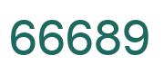 Zahl 66689 grün bild