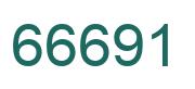 Zahl 66691 grün bild