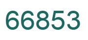Number 66853 green image