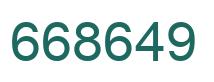 Número 668649 imagen verde