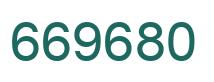 Número 669680 imagen verde