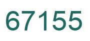Number 67155 green image