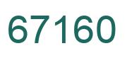 Number 67160 green image