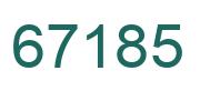 Number 67185 green image