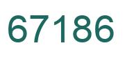 Number 67186 green image