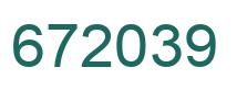 Número 672039 imagen verde