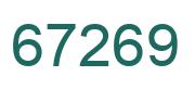Número 67269 imagen verde