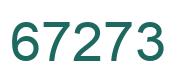 Número 67273 imagen verde