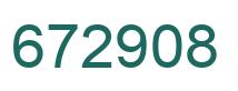 Number 672908 green image