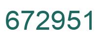 Número 672951 imagen verde