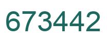 Número 673442 imagen verde