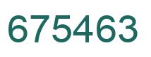 Number 675463 green image
