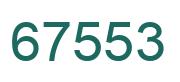 Number 67553 green image