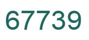 Number 67739 green image
