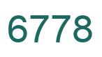 Number 6778 green image