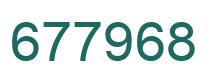 Número 677968 imagen verde