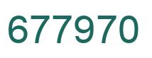 Número 677970 imagen verde