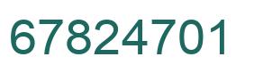Número 67824701 imagen verde