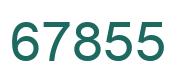 Number 67855 green image