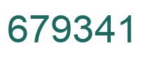 Number 679341 green image
